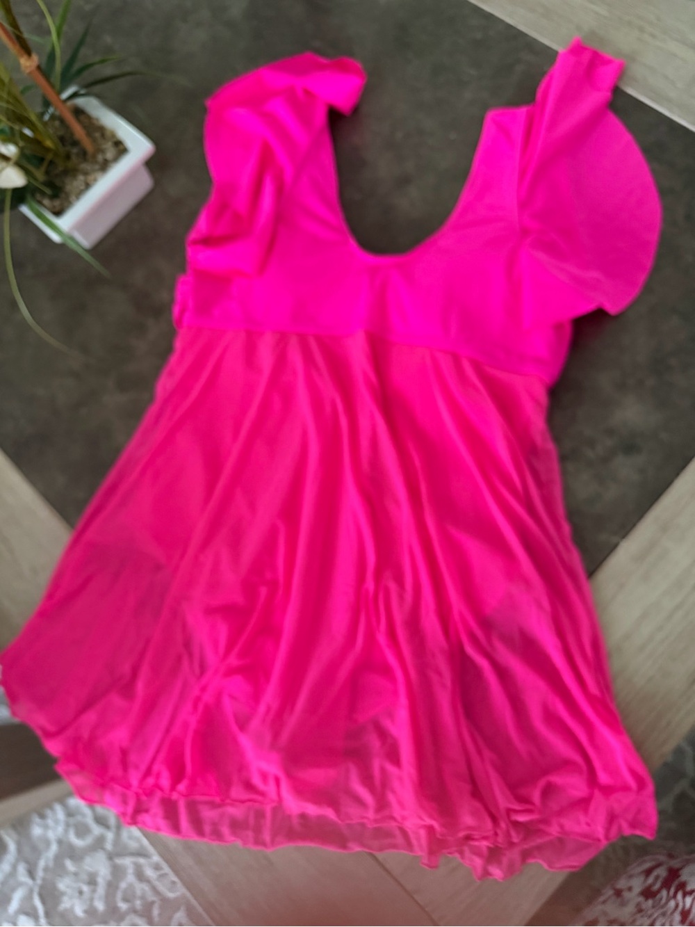 Zando Women's Plus Size Bathing Suit Tummy Control One Piece
Swim Dress - Picture 7 of 9